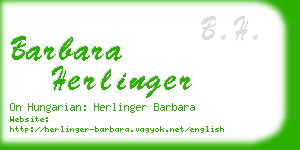 barbara herlinger business card